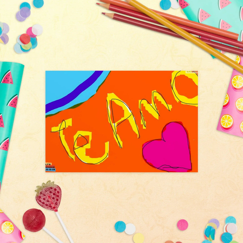 Te Amo Romantic Postcard