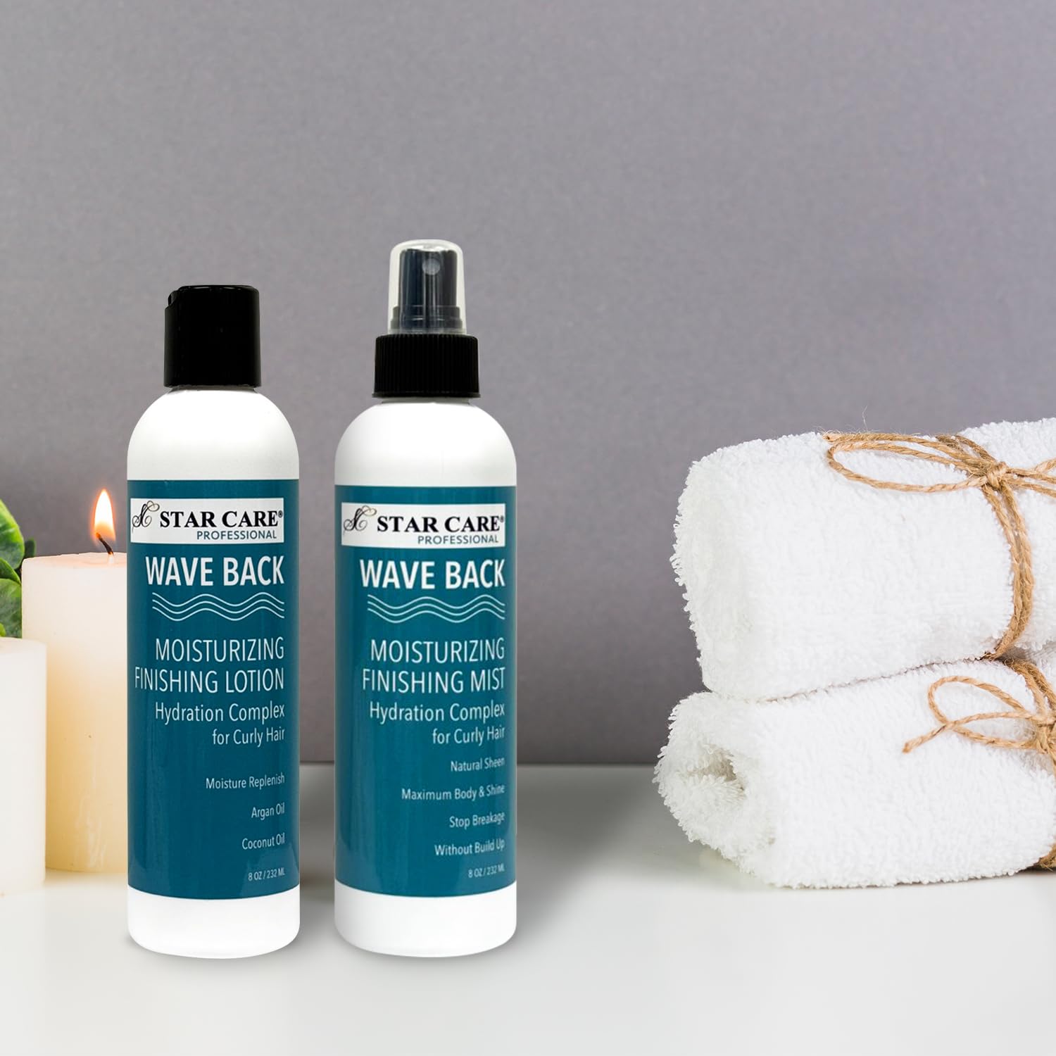 STAR CARE Wave Back Curl Lotion & Mist Set — Curl Definition & Hydration