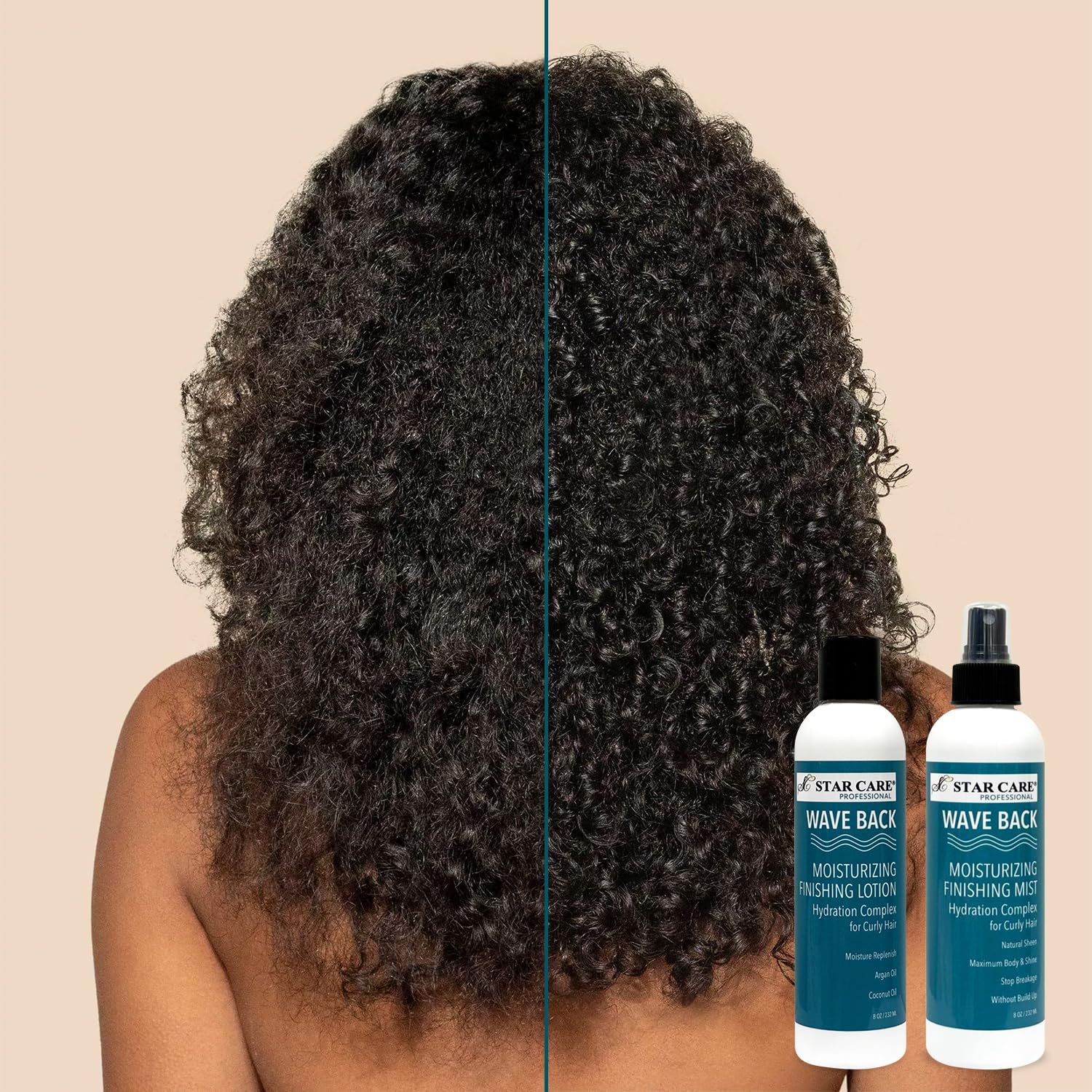 STAR CARE Wave Back Curl Lotion & Mist Set — Curl Definition & Hydration