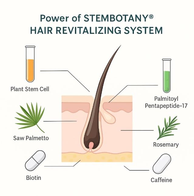 StemBotany Stem Cell Shampoo for Fine Hair — Color-Safe, Organic Formula