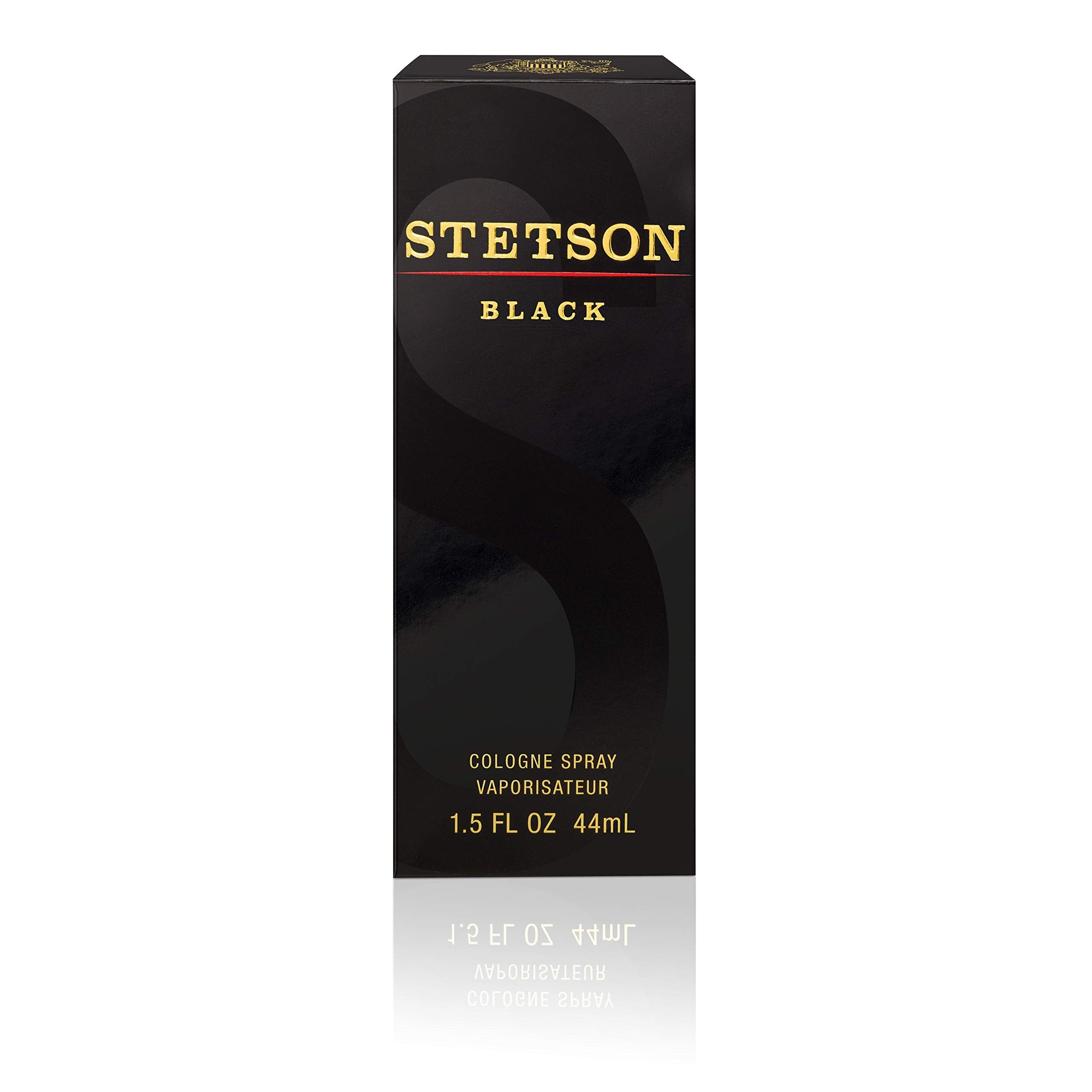 Stetson Black Eau de Cologne Spray – Pack of 2 (44 ml / 1.5 fl oz each)