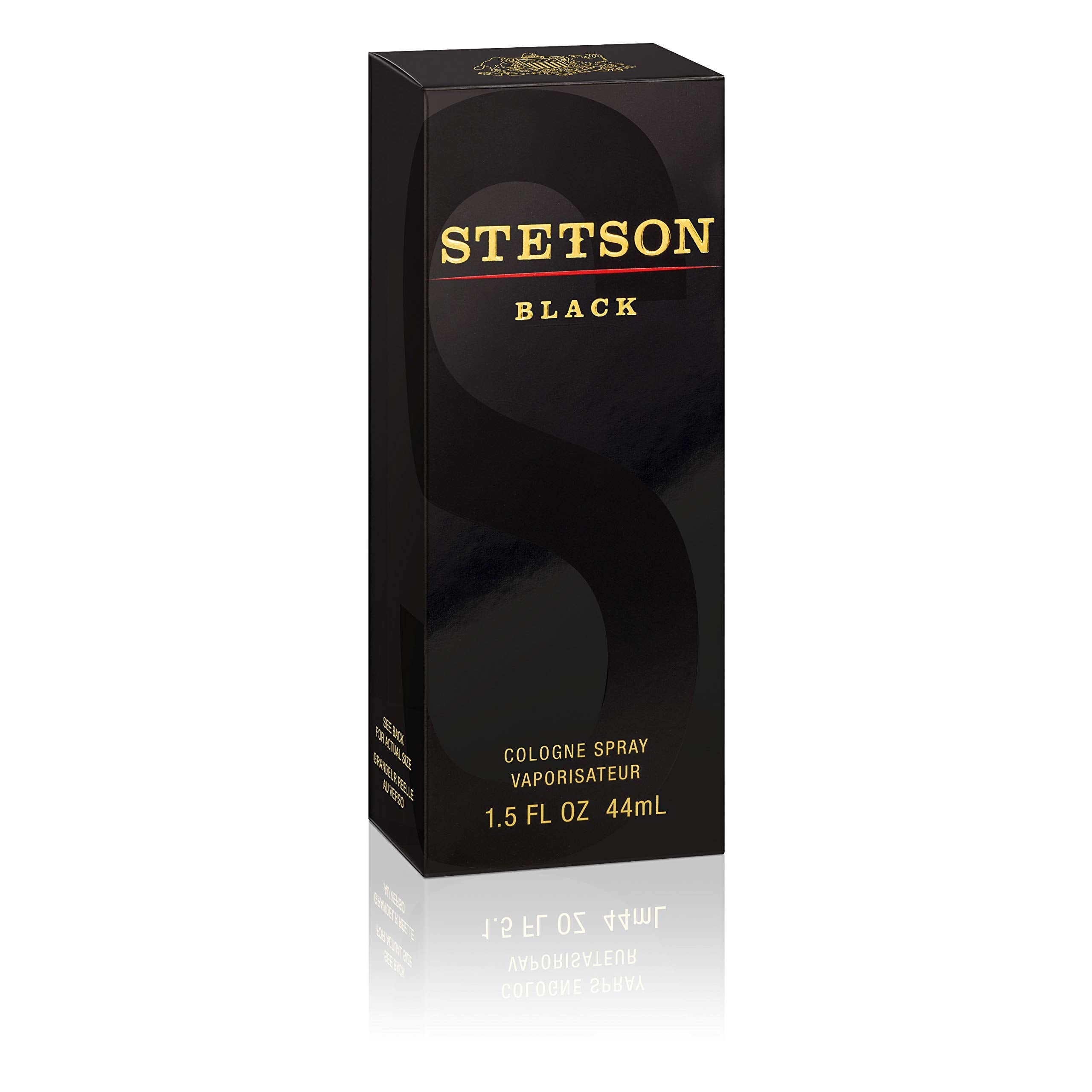 Stetson Black Eau de Cologne Spray – Pack of 2 (44 ml / 1.5 fl oz each)