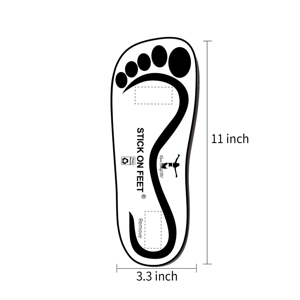 STICKONFEET 120 Pairs Black Premium Spray Tan Feet Protectors – 240 Feet Total Cardboard Covers