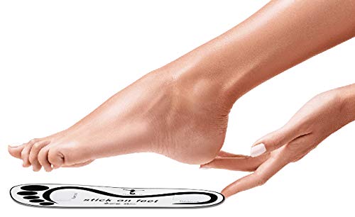 STICKONFEET 120 Pairs Black Premium Spray Tan Feet Protectors – 240 Feet Total Cardboard Covers