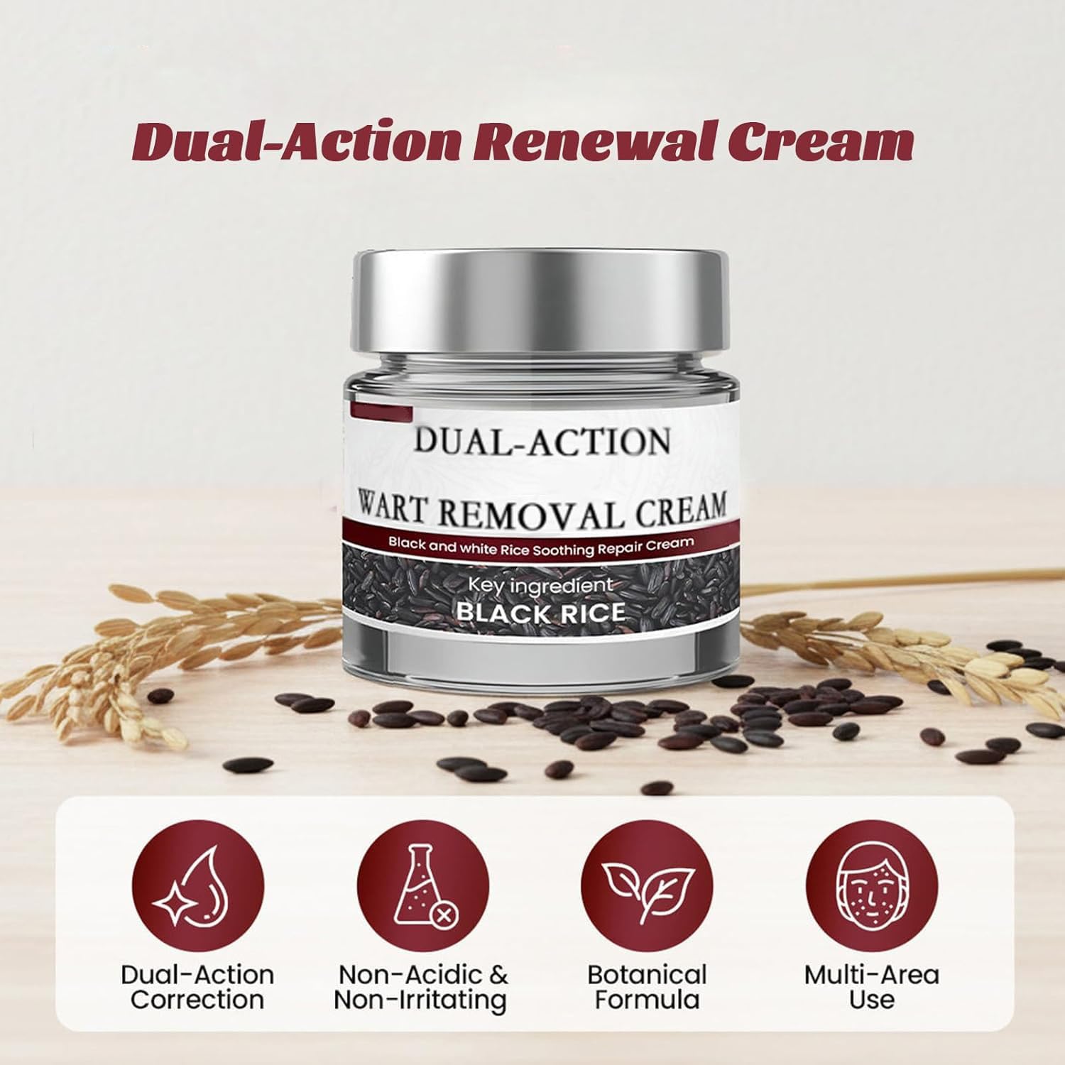 STIEKIET Dual-Action Renewal Cream – Black & White Rice Soothing Repair (2PCS)