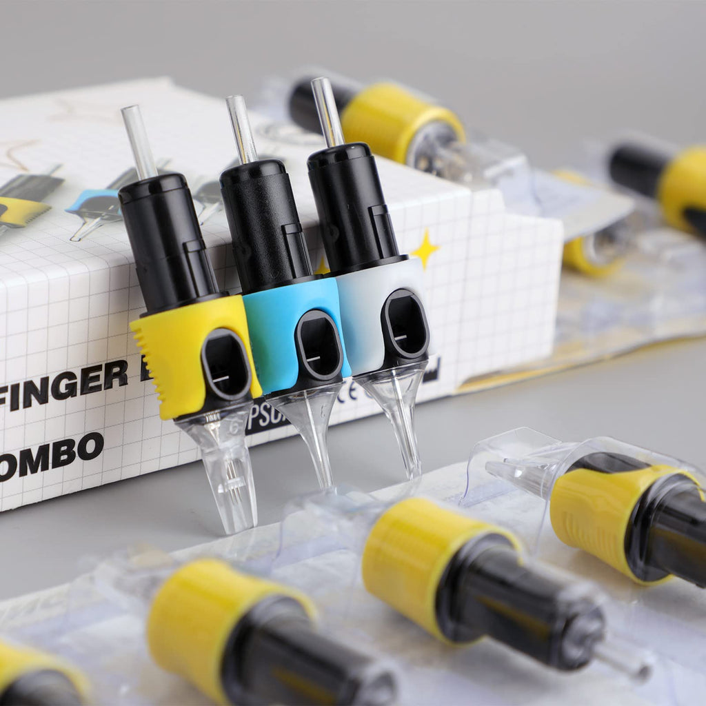 STIGMA Finger Ledge Tattoo Cartridges #12(13RM) 0.35mm Round Magnum – 16pcs with Membrane for Rotary Machines