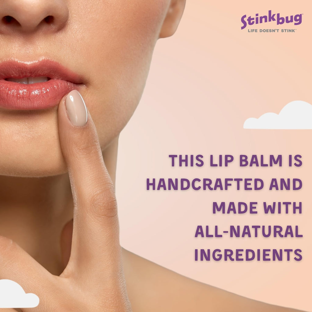 Stinkbug Naturals Aluminum-Free Deodorant + Lip Balms Bundle | Unscented 2.1oz + Vanilla & Peppermint Lip Balms