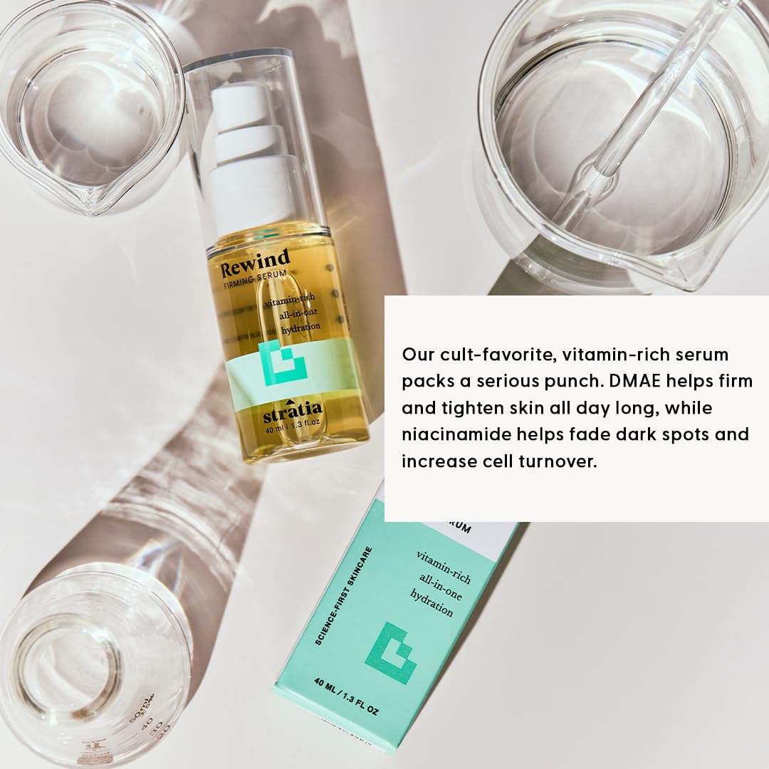 Stratia Rewind Firming & Hydrating Serum with DMAE, Niacinamide & Hyaluronic Acid