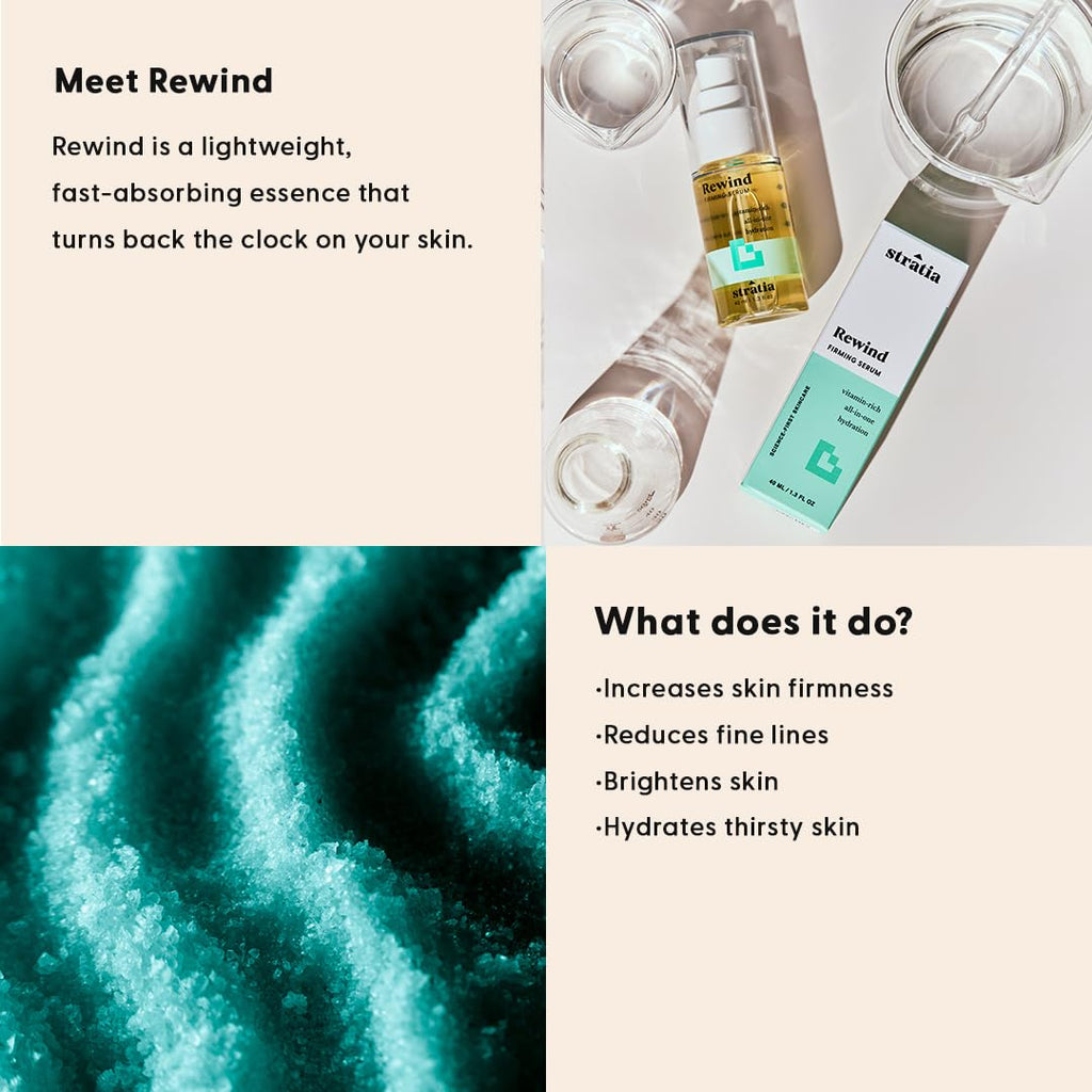 Stratia Rewind Firming & Hydrating Serum with DMAE, Niacinamide & Hyaluronic Acid