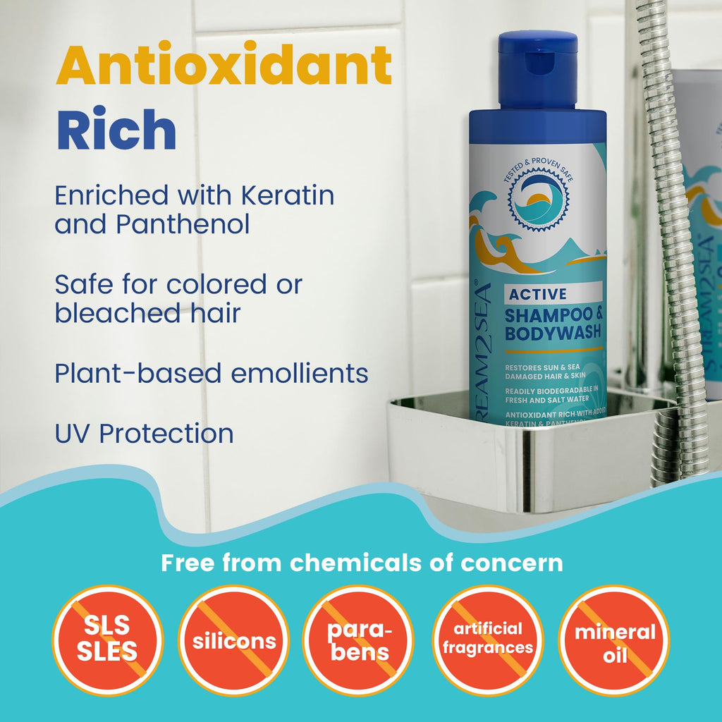 STREAM 2 SEA 3-in-1 Shampoo, Body Wash & Conditioner – Reef Safe, All Natural