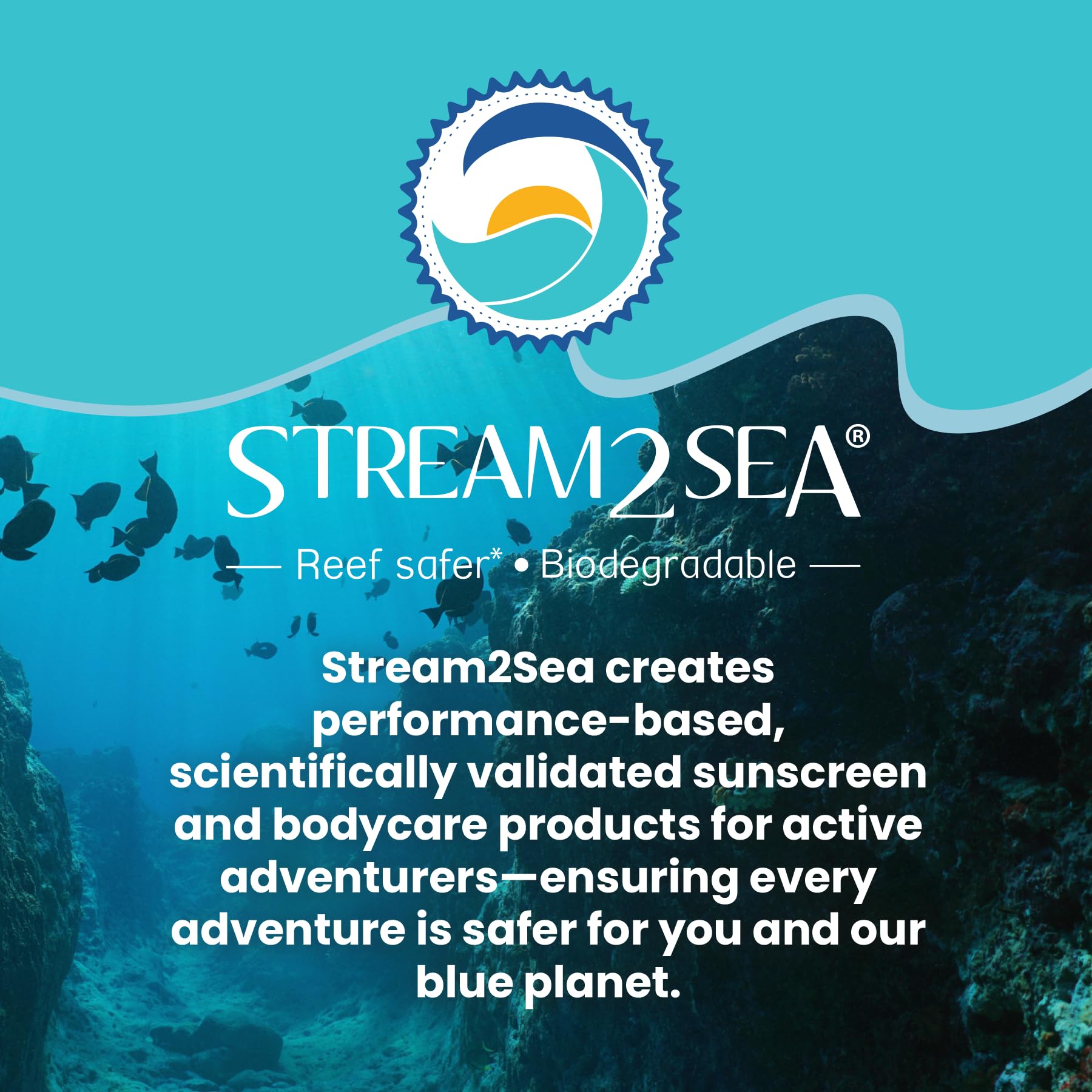 STREAM 2 SEA SPF 30 Tinted Mineral Sunscreen – Biodegradable, Reef Safe, 3-Pack Travel Size