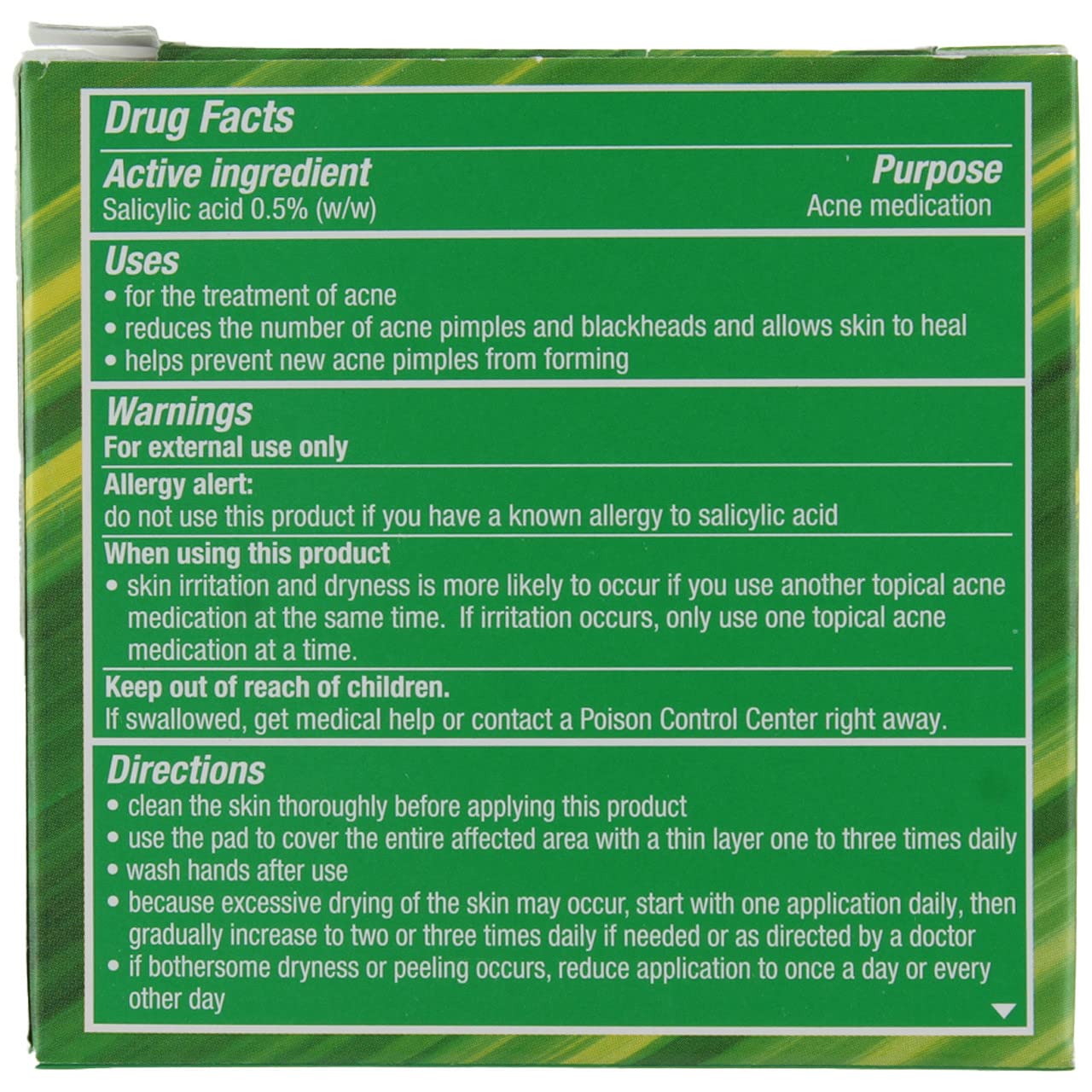 Stridex Daily Care Acne Pads with Aloe for Sensitive Skin – 55 Count