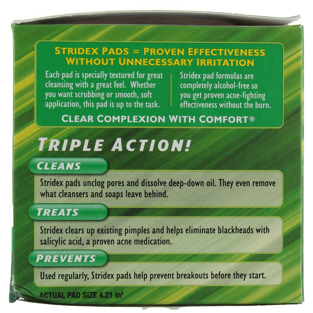 Stridex Daily Care Acne Pads with Aloe for Sensitive Skin – 55 Count