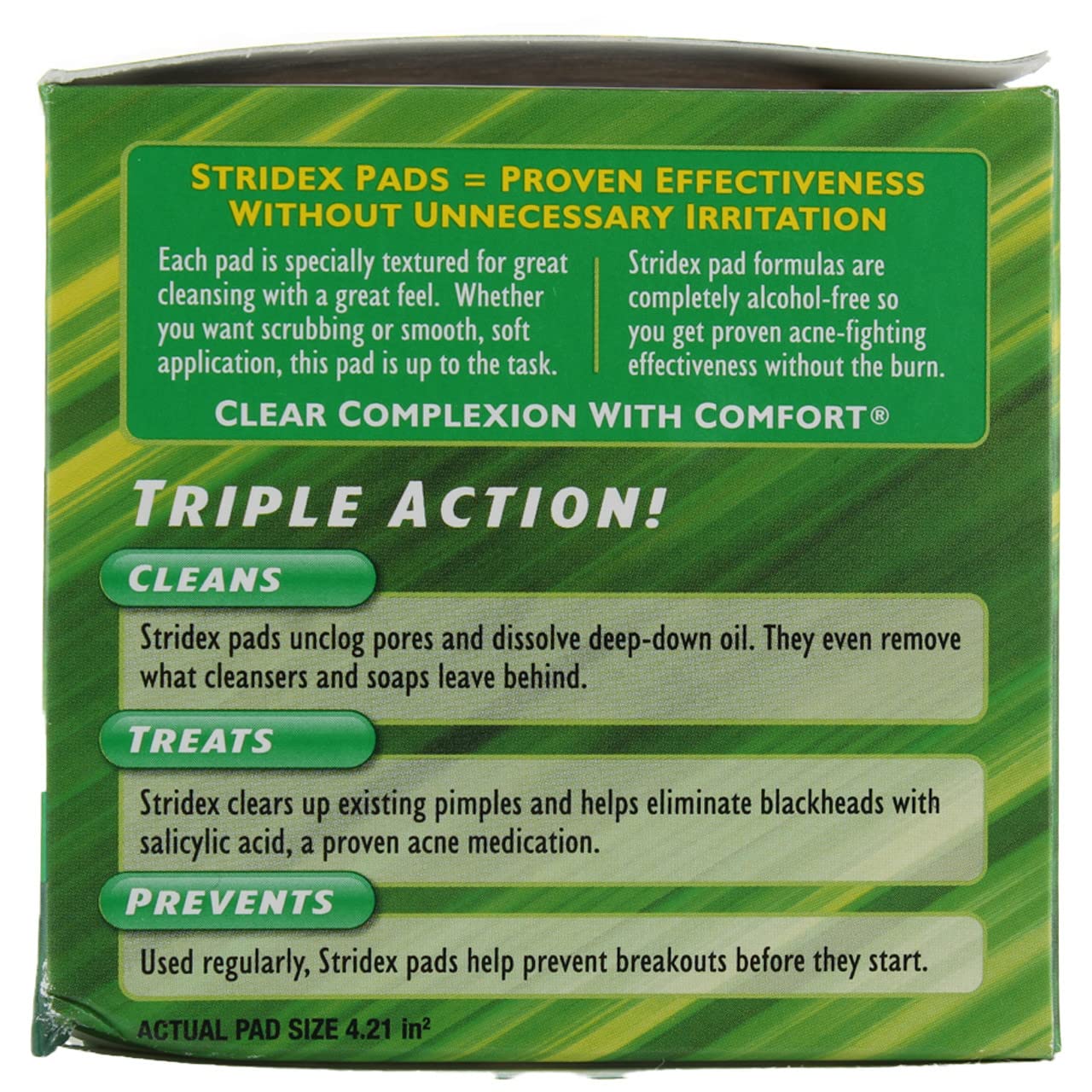 Stridex Daily Care Acne Pads with Aloe for Sensitive Skin – 55 Count