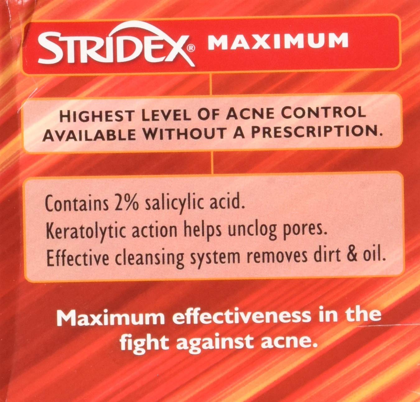 Stri-dex Pads Maximum Strength – 3 Pack of 55 Pads | Stridex