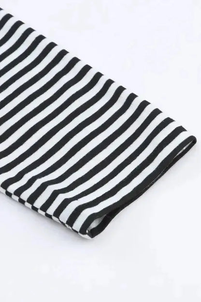 Striped Open Front Long Duster Cardigan Women UK