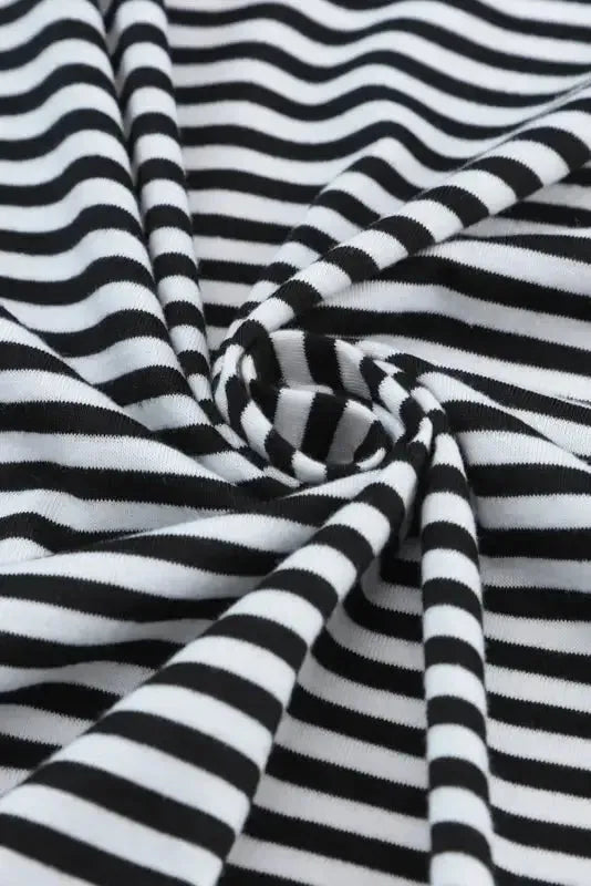 Striped Open Front Long Duster Cardigan Women UK