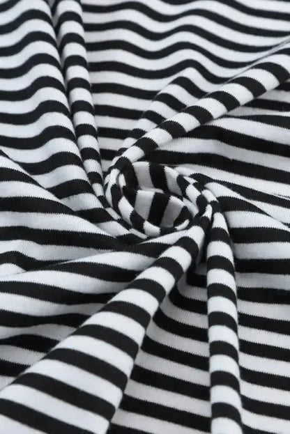 Striped Open Front Long Duster Cardigan Women UK