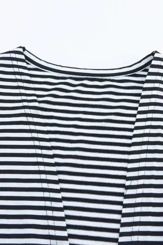 Striped Open Front Long Duster Cardigan Women UK