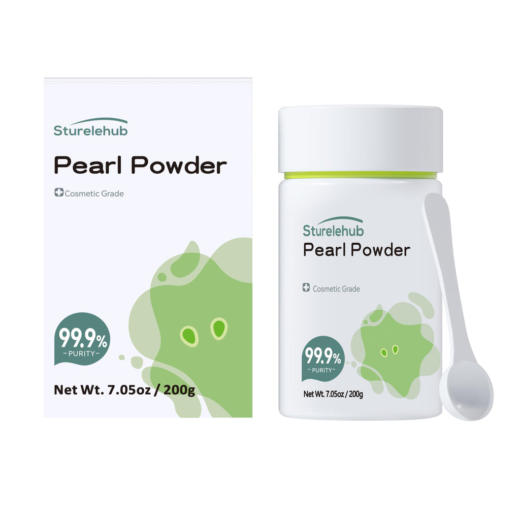 Sturelehub Pearl Powder Organic – 99.9% Purity for DIY Skincare (7.05 oz / 200 g)
