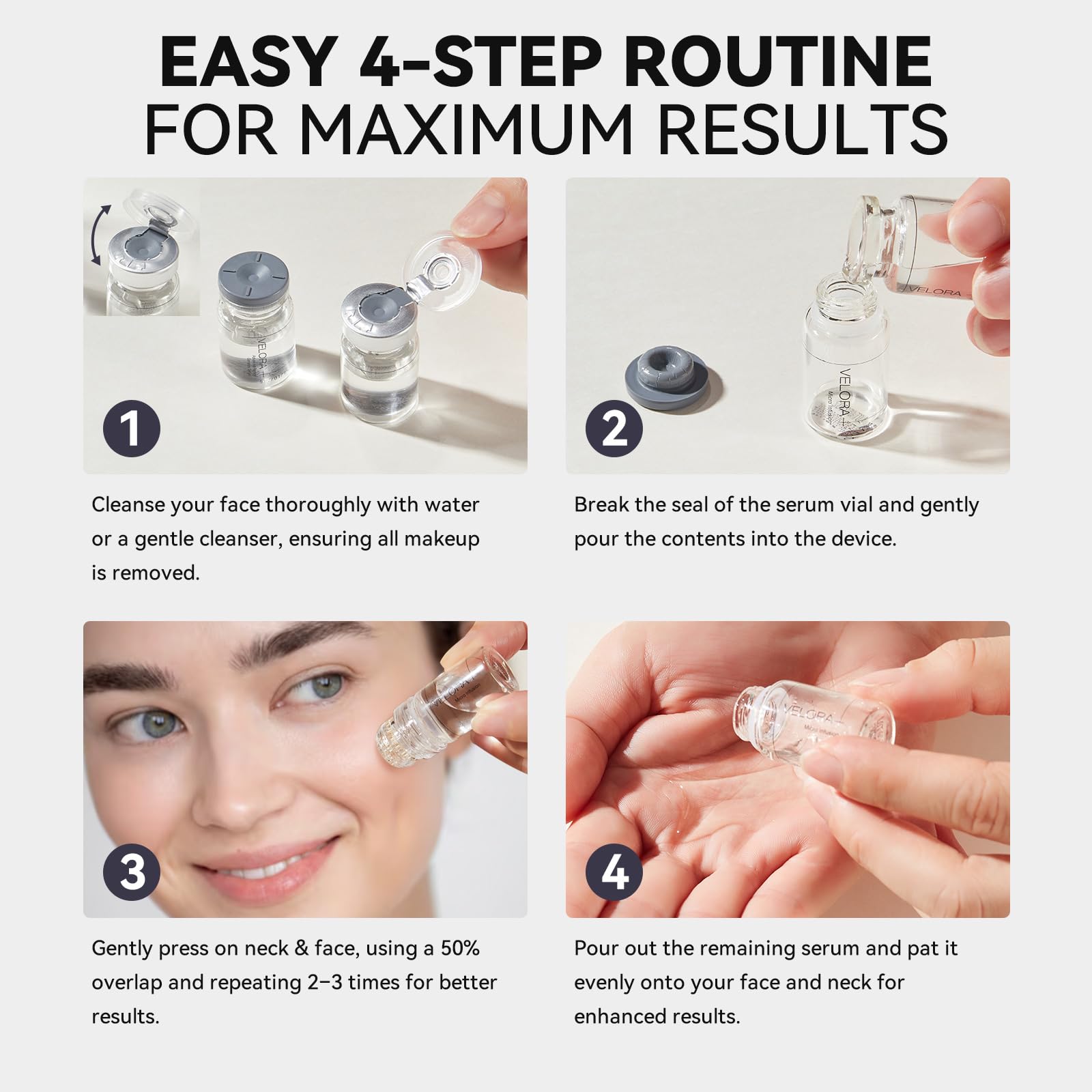 Styirl Micro Infusion System for Face – Hydrating Serum with HA & Peptides (1-Month Supply)