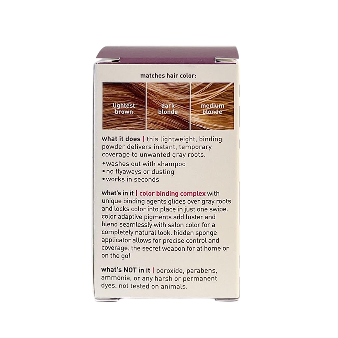 STYLE EDIT Root Touch Up Powder – Light Brown, Covers Roots & Grays Between Salon Visits (3 Pack)