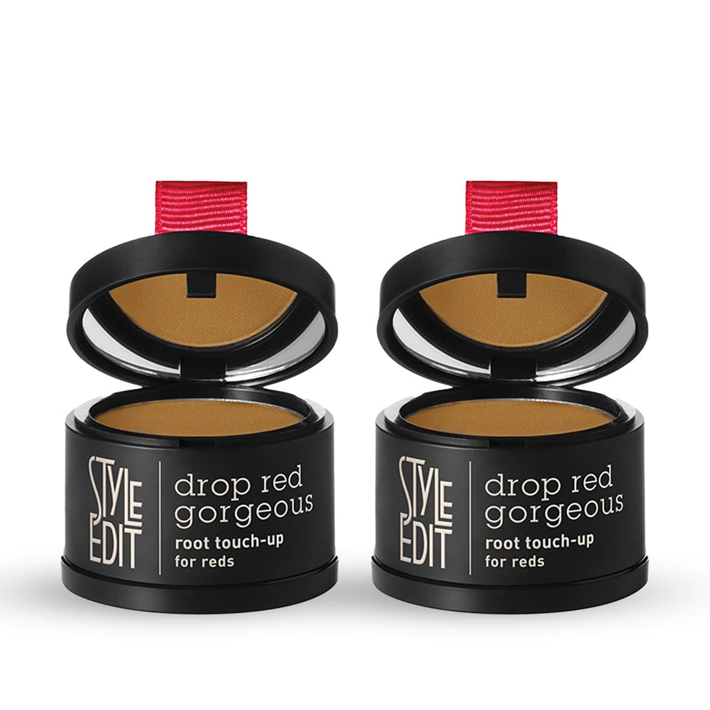 Style Edit Root Touch Up Powder for Light Red Hair – 2 Pack | Conceal Grays & Roots