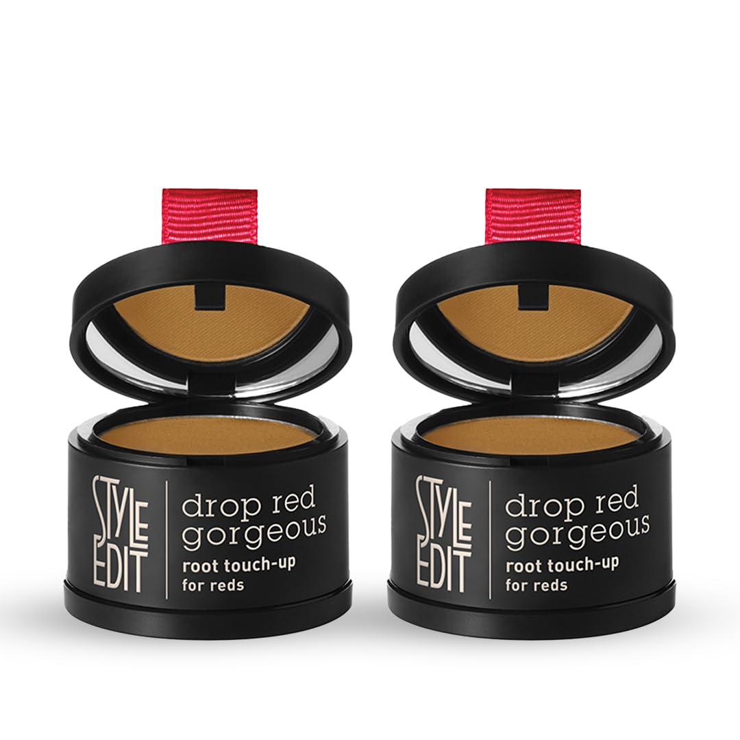 Style Edit Root Touch Up Powder for Light Red Hair – 2 Pack | Conceal Grays & Roots