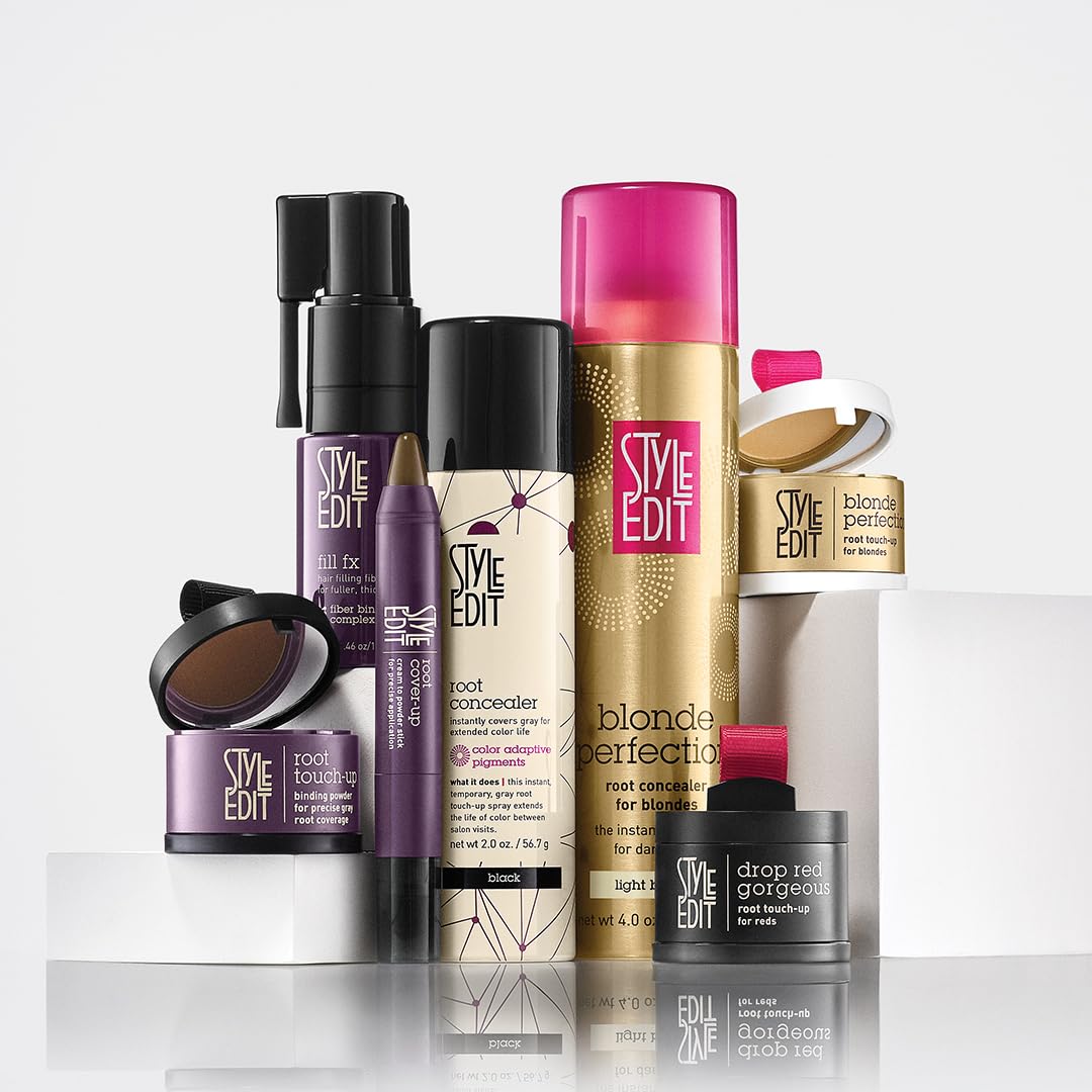 Style Edit Root Touch Up Stick | Temporary Gray Root Concealer | Color-Adaptive, Transfer-Resistant