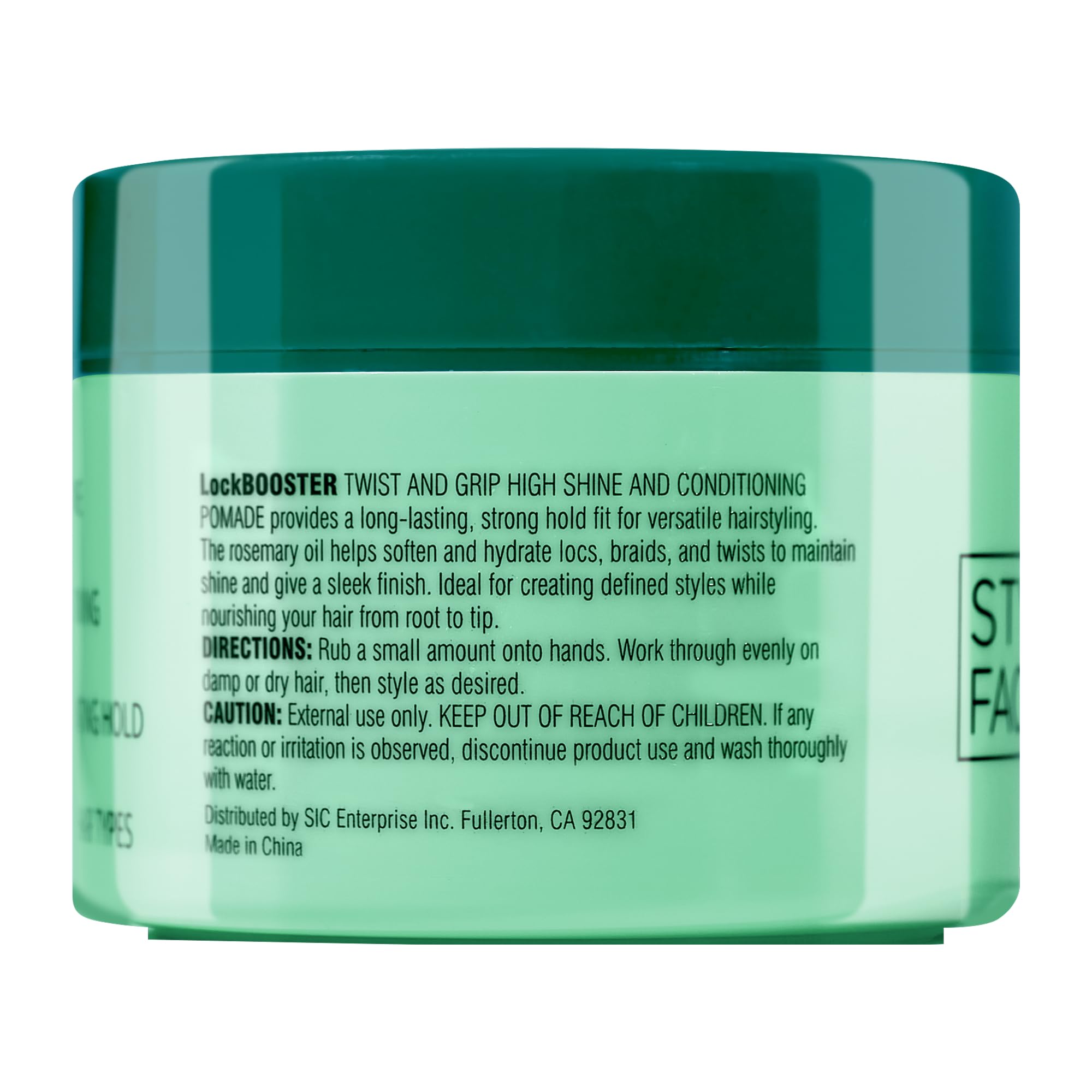 Style Factor Lock BOOSTER Twist & Grip Braid Gel (5 Oz) – Strong Hold, Frizz-Free, Rosemary Oil