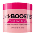 Style Factor Lock BOOSTER Twist & Grip Braid Gel – 10.1 oz with Rosehip Oil | Strong Hold, Flake-Free Shine
