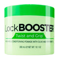 Style Factor Lock BOOSTER Twist & Grip Braid Gel (10.1 oz) – Strong Hold, Flake-Free Shine