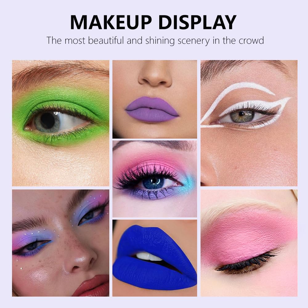 SUAKE 6Pcs Matte Colorful Liquid Eyeshadow Set – Waterproof, Quick-Drying, Long-Lasting