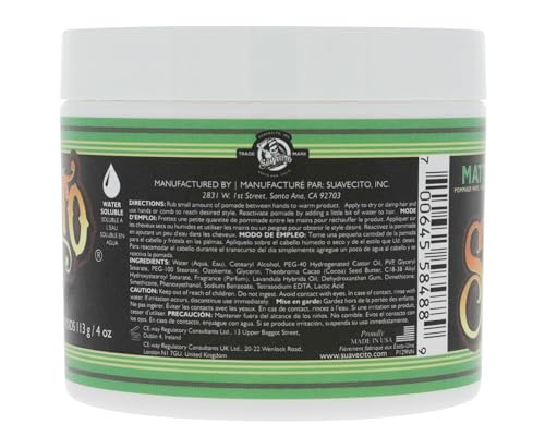 Suavecito Matte Pomade 3 Pack – No Shine, Medium Hold, Matte Hair Paste