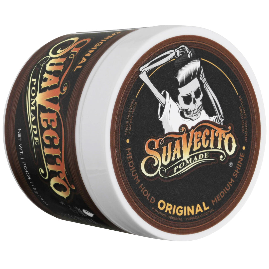 Suavecito Pomade Original Hold 4 oz – 3 Pack | Medium Hold, Water-Based, Flake-Free