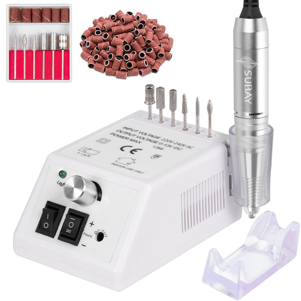 SUBAY 30,000RPM Efile Nail Drill — High-Speed Nail File with 106 Bits for Acrylic, Gel, and Thick Nails