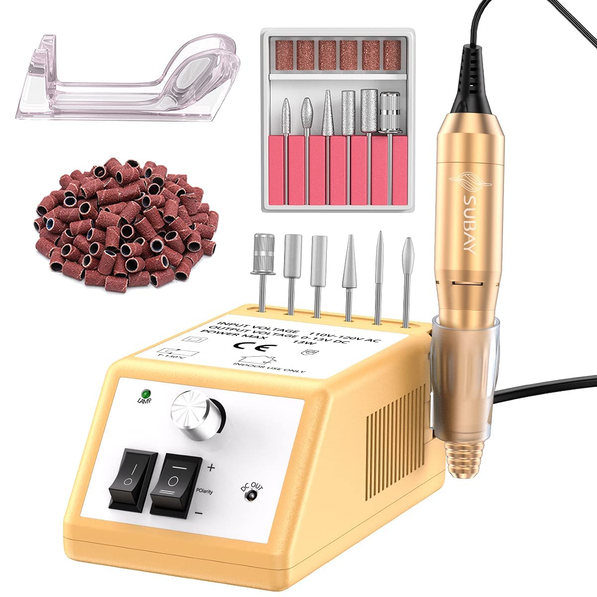 SUBAY Subway Professional Nail Drill Machine – 20000RPM Electric File for Acrylic & Gel Nails