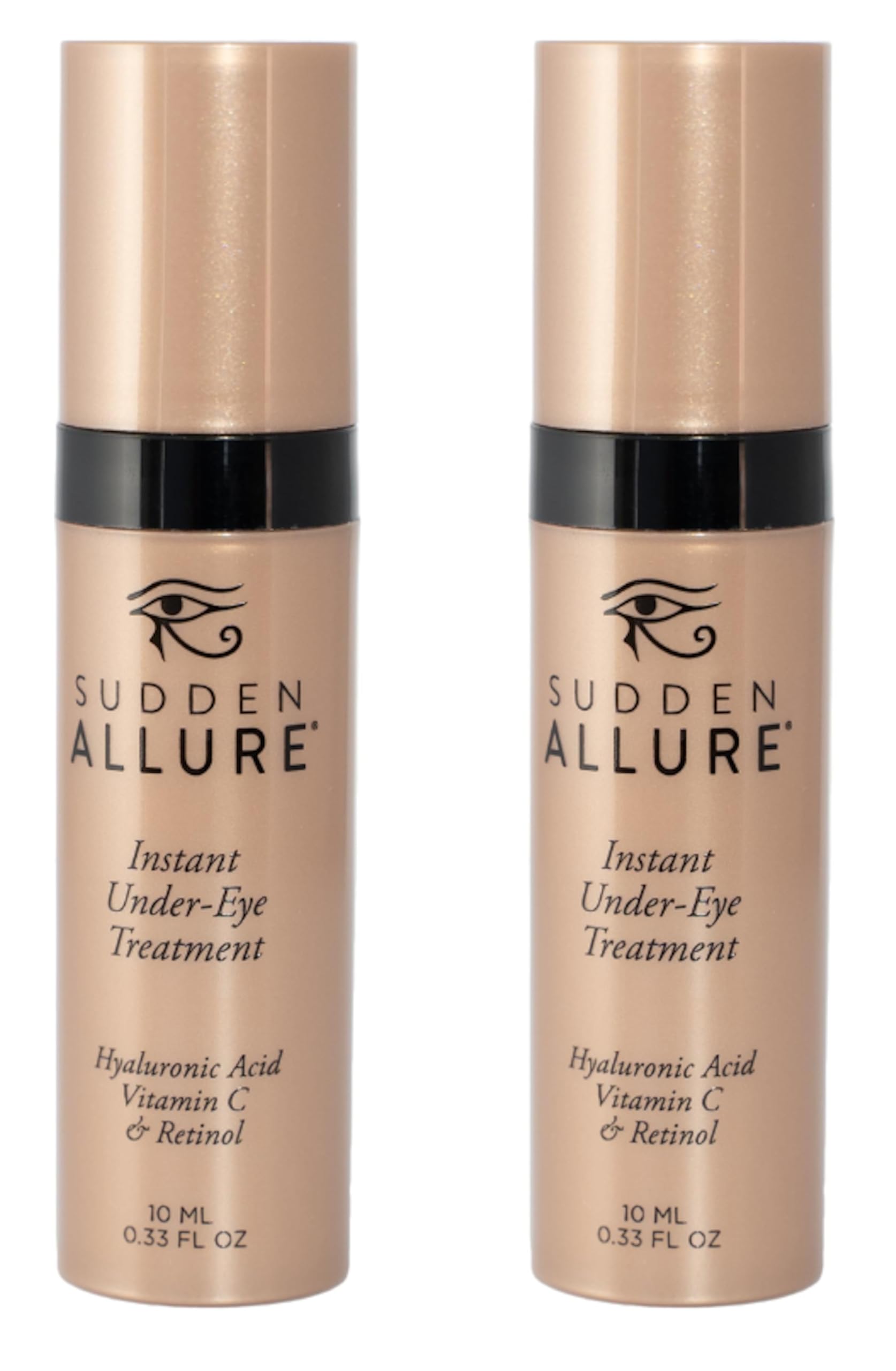 Sudden Allure Instant Under Eye Treatment Serum – Tighten, Lift & Brighten (2x10ml, Made in USA)