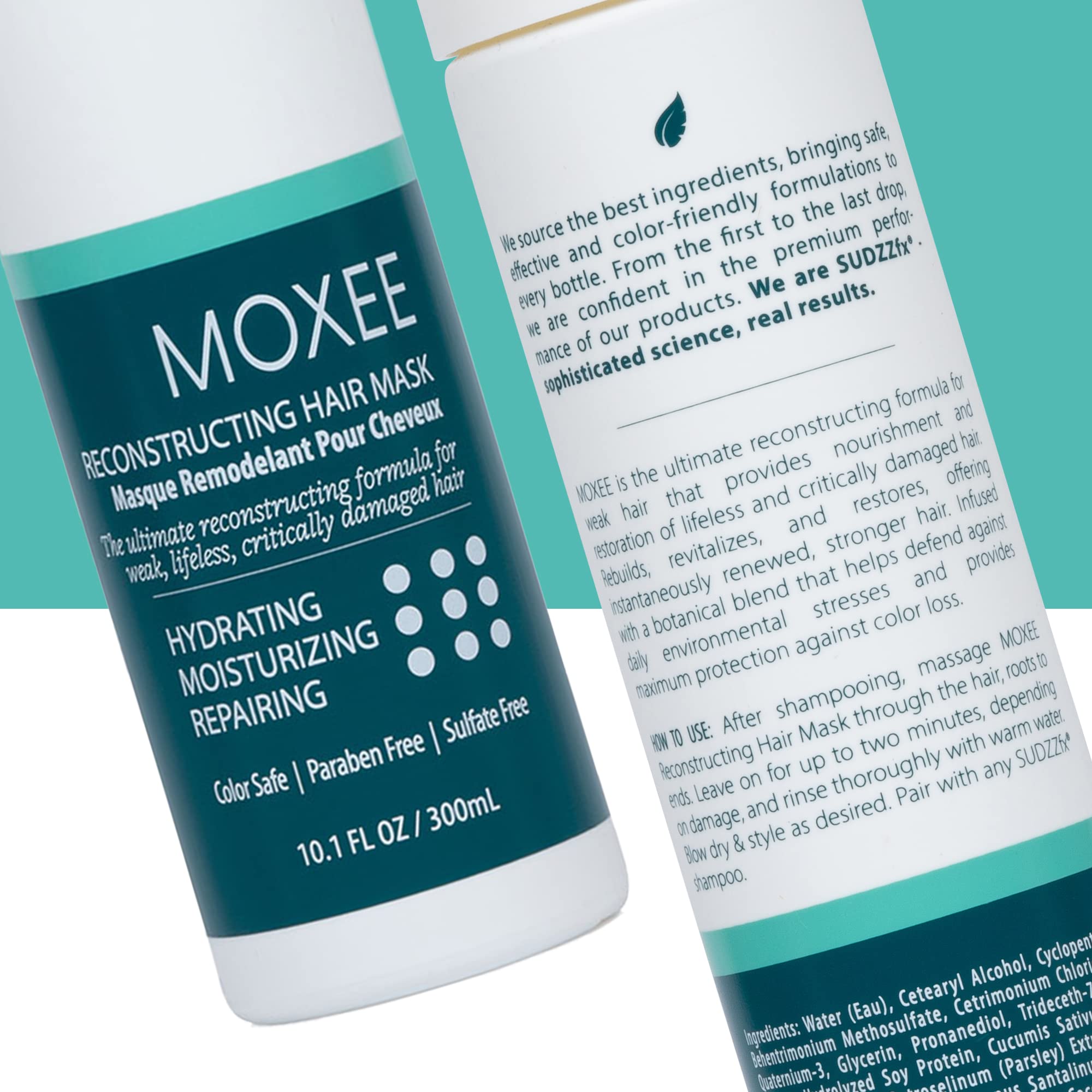 SUDZZFX Moxee Reconstructing Hair Mask – Hydrating Deep Conditioner Damaged Hair