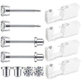 SugarTang Ear Piercing Kit - 316L Stainless Steel, 4mm CZ, 4-Pack | At-Home Disposable Piercing Gun & Stud Earrings