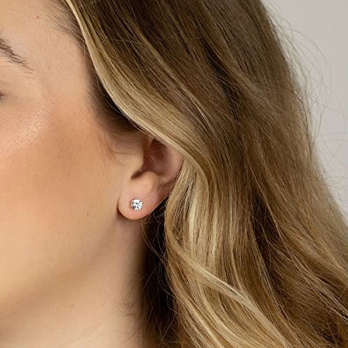 SugarTang Ear Piercing Kit - 316L Stainless Steel, 4mm CZ, 4-Pack | At-Home Disposable Piercing Gun & Stud Earrings
