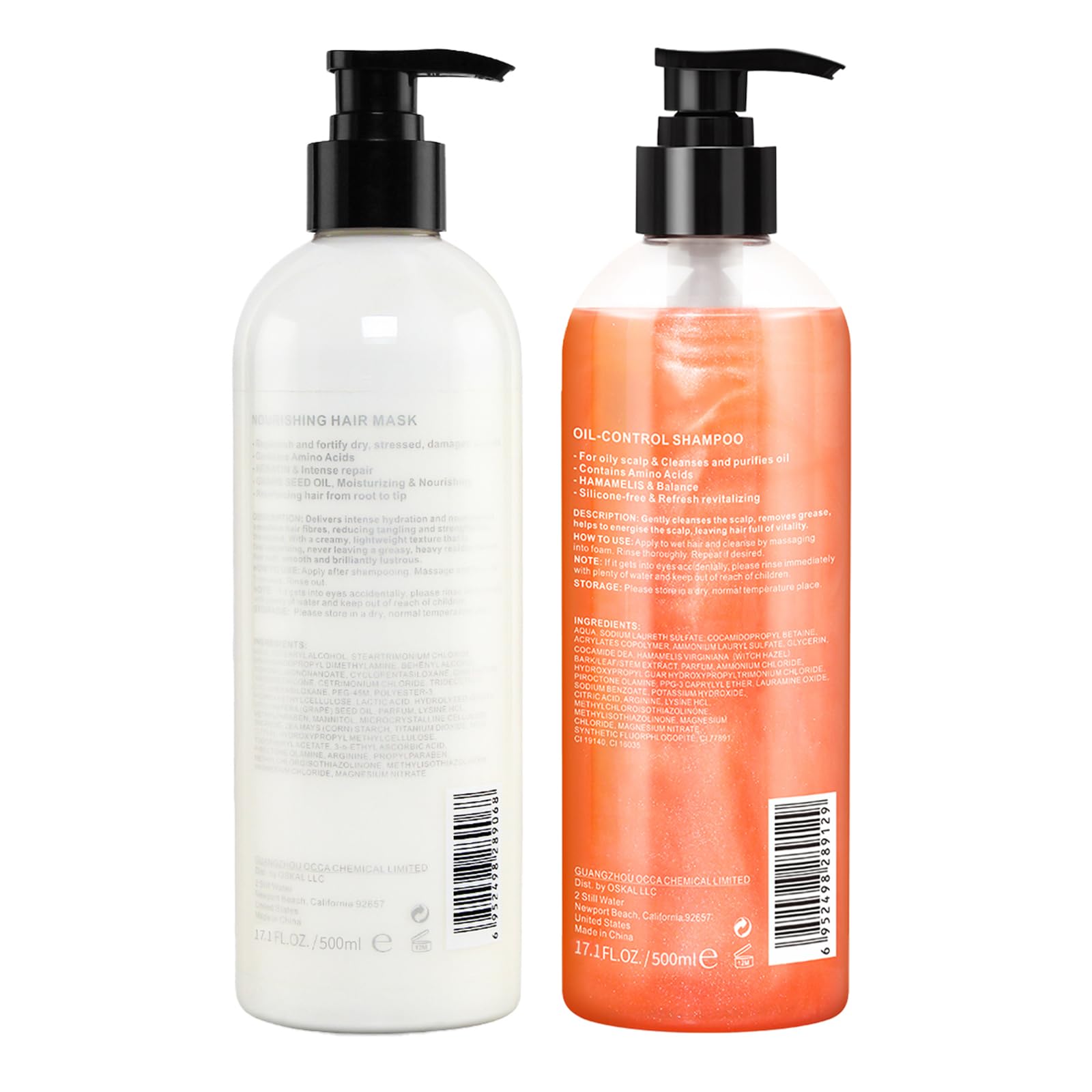 Suisuaie Clarifying Shampoo & Conditioner Set for Greasy Hair – Buildup & Dry Ends | 32.4 Fl Oz