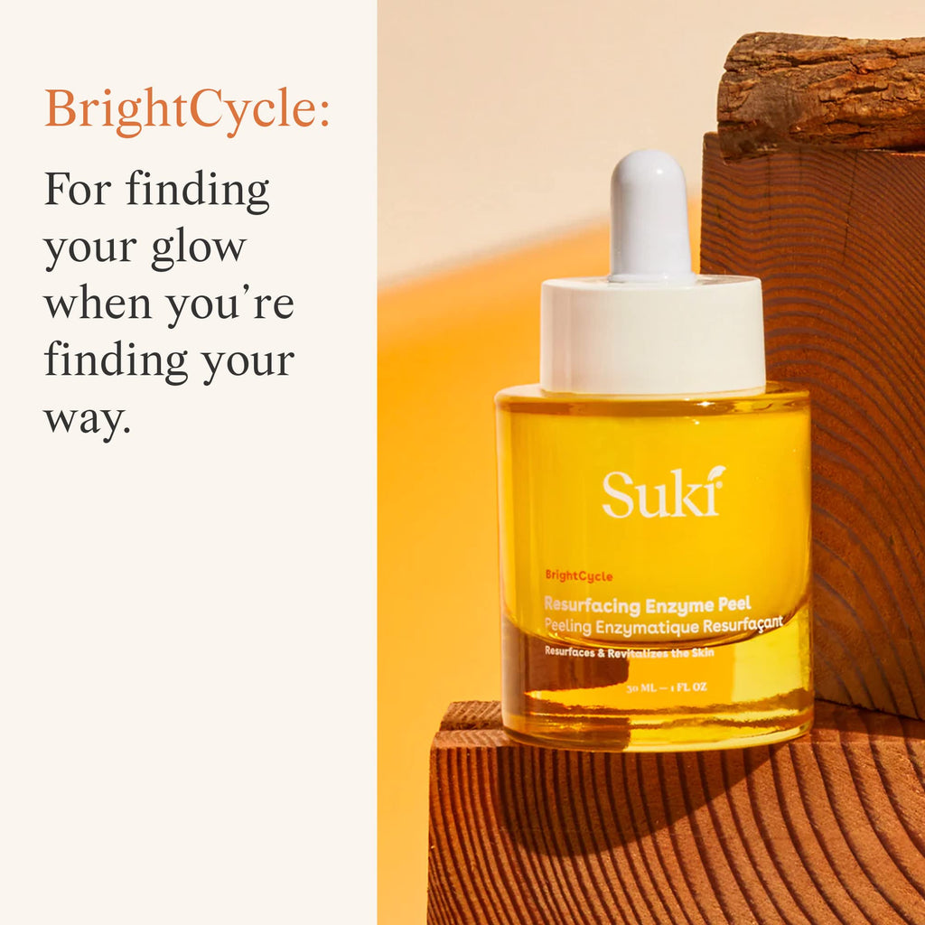 Suki Resurfacing Enzyme Peel — Gentle Face Exfoliant for Sensitive & Acne-Prone Skin | 1 oz