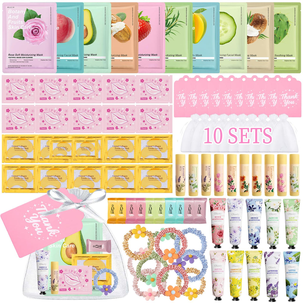 Sulily 90Pcs Spa Skincare Set for Kids & Women — Home Spa Party Kit