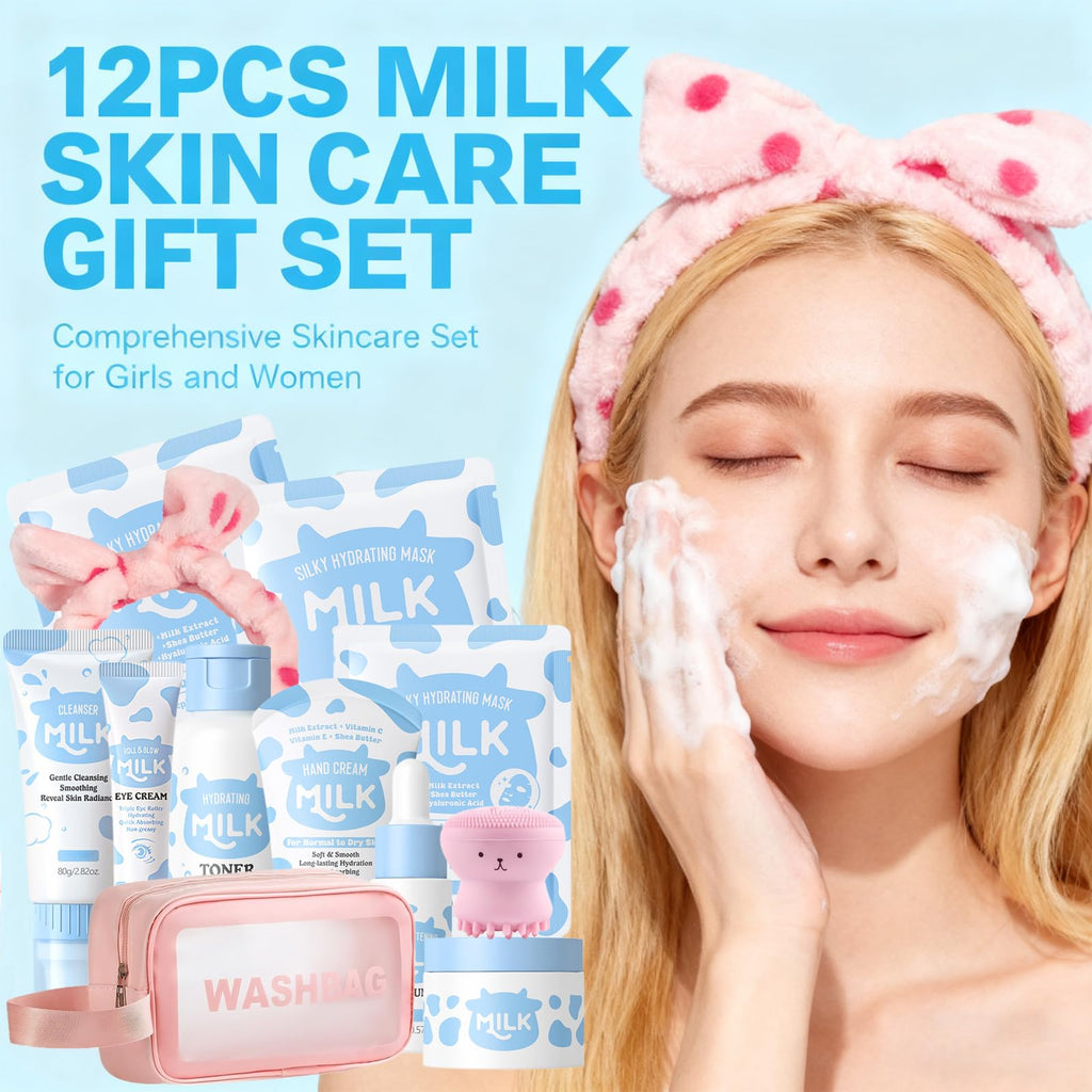 Sulily Milk Skincare Set for Kids & Teens — 12-in-1 Hydration