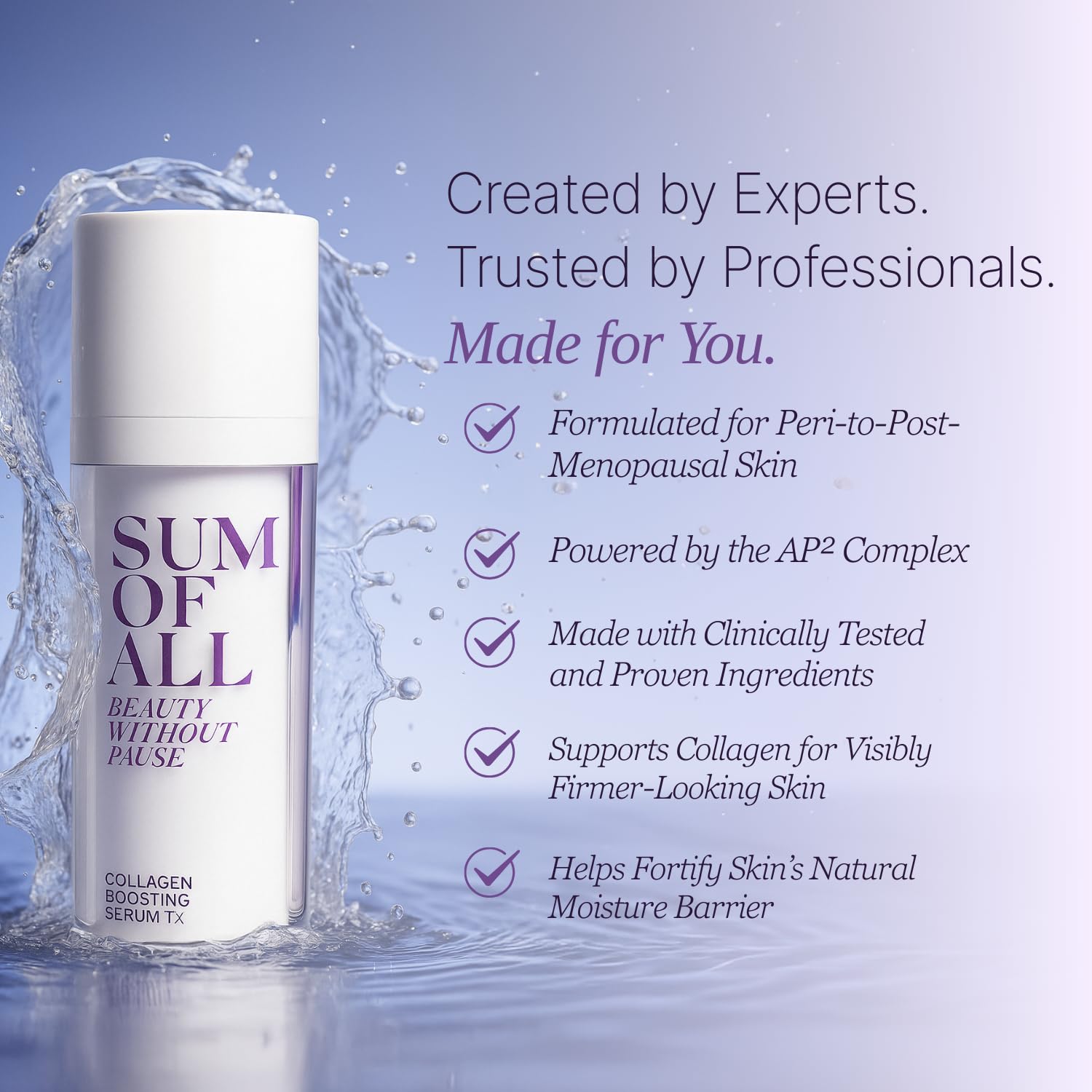 Sum Of All Renewal Regimen Starter Set – Anti-Aging Menopause Skincare for Women, 5-Piece, 0.17 oz Each