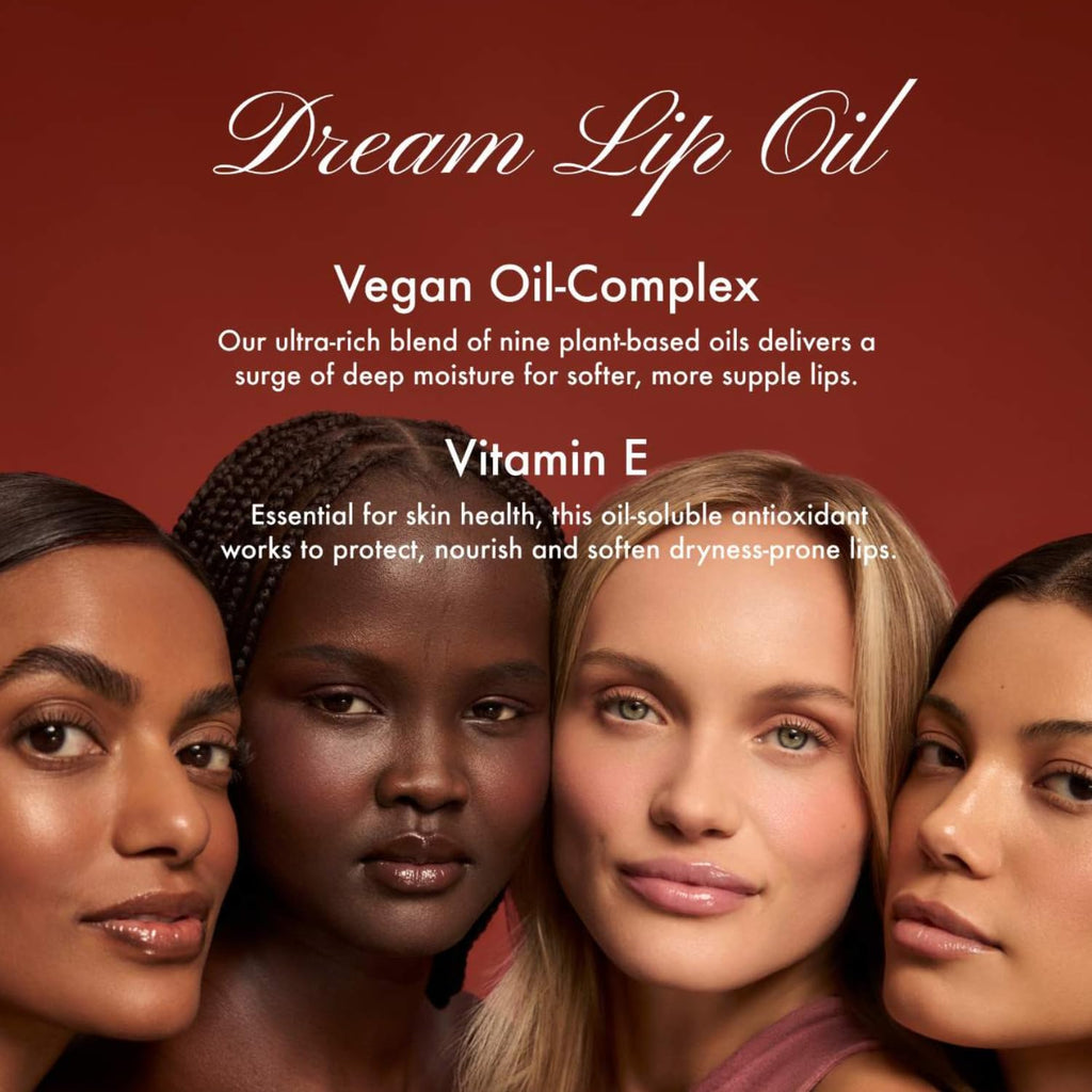 Summer Fridays Dream Lip Oil - Bare Sand Tint, Deep Hydration, High Shine, Non Sticky (0.15 oz)