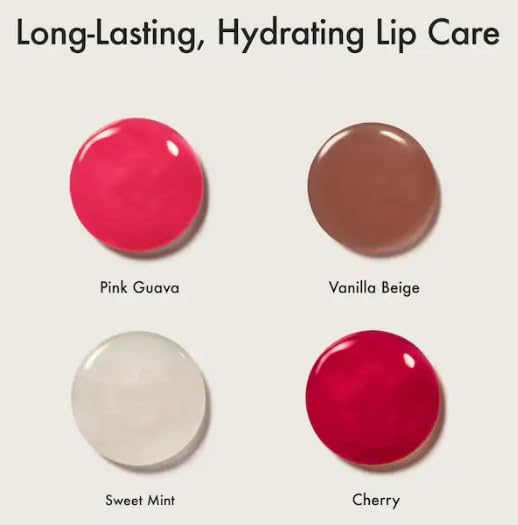 Summer Fridays Lip Butter Balm Minis – Vanilla Beige, Pink Guava, Cherry & Sweet Mint (0.16 oz each)