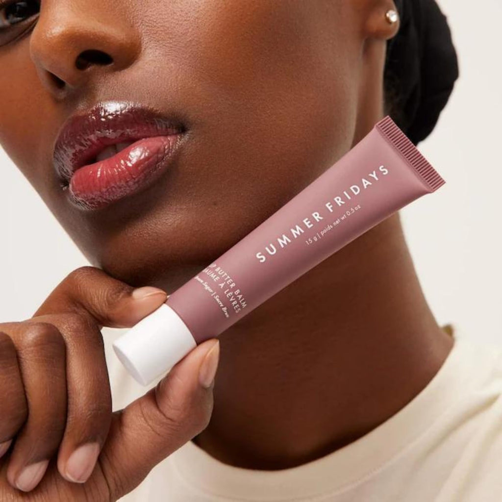 Summer Fridays Tinted Lip Butter Balm - Brown Sugar | Vegan Lip Moisturizer with Sheer Tint