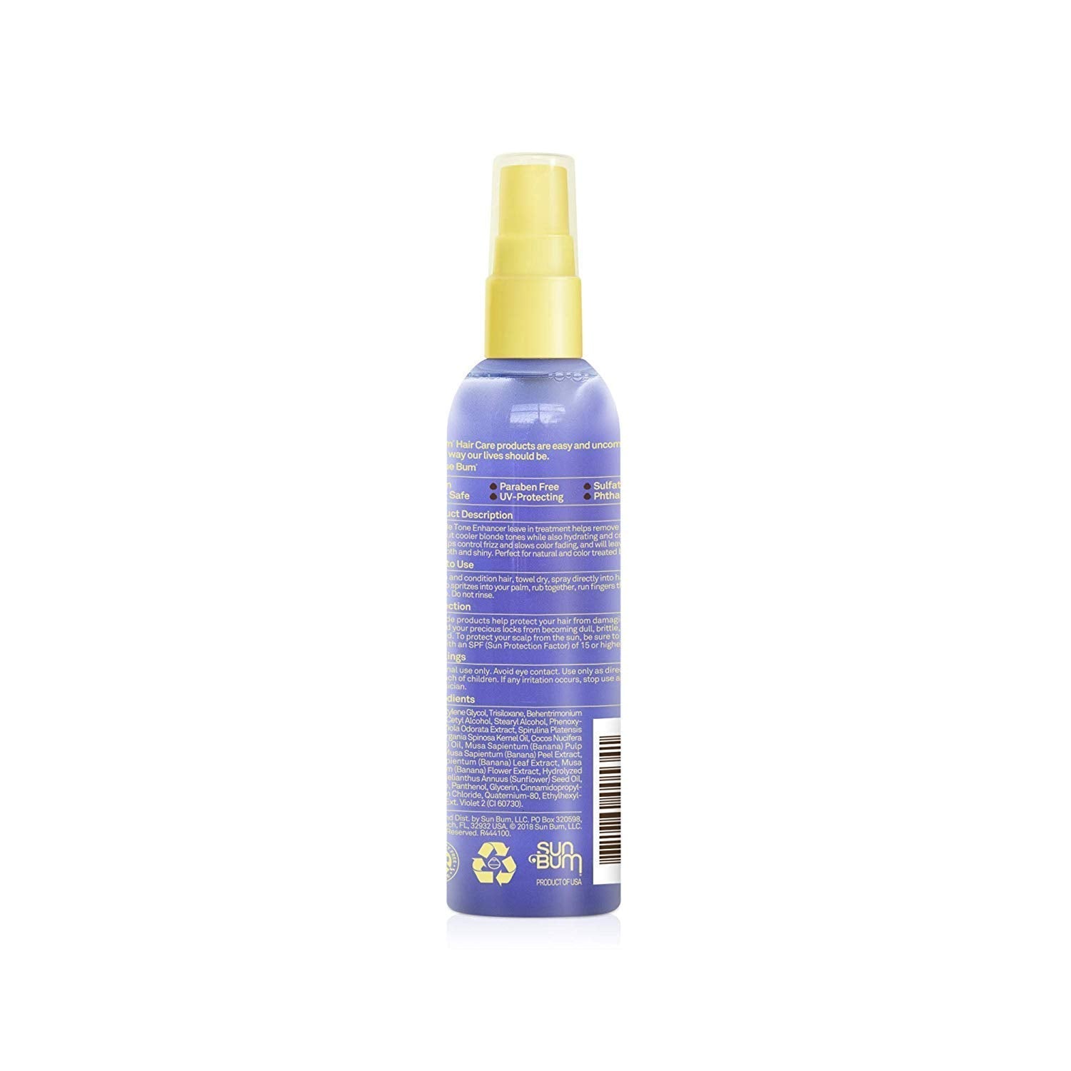 Sun Bum Blonde Tone Enhancer - 2 Pack | Paraben, Gluten & Cruelty Free Purple Leave-In for Blondes